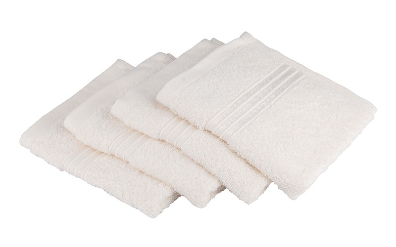 Royal Cotton Towel 4 Pcs - ( 33 X 33 ) Ivory