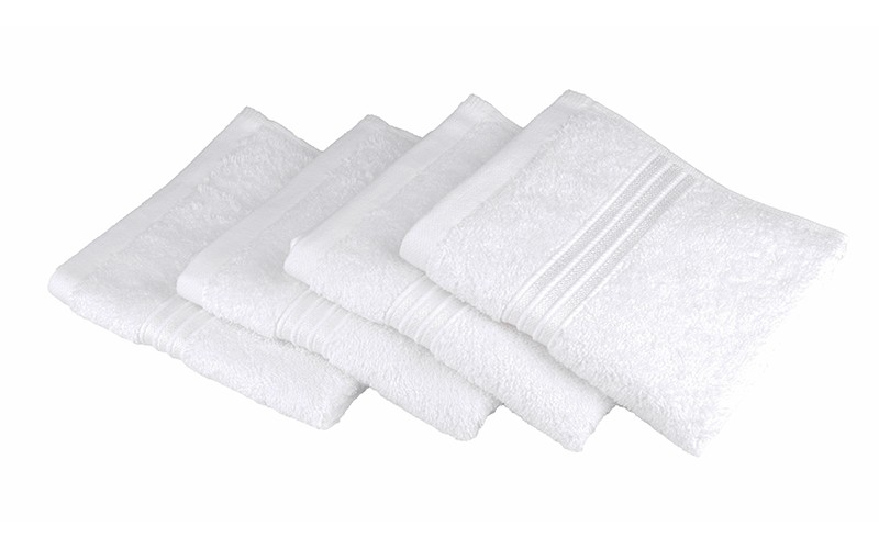 Royal Cotton Towel 4 Pcs - ( 33 X 33 ) White