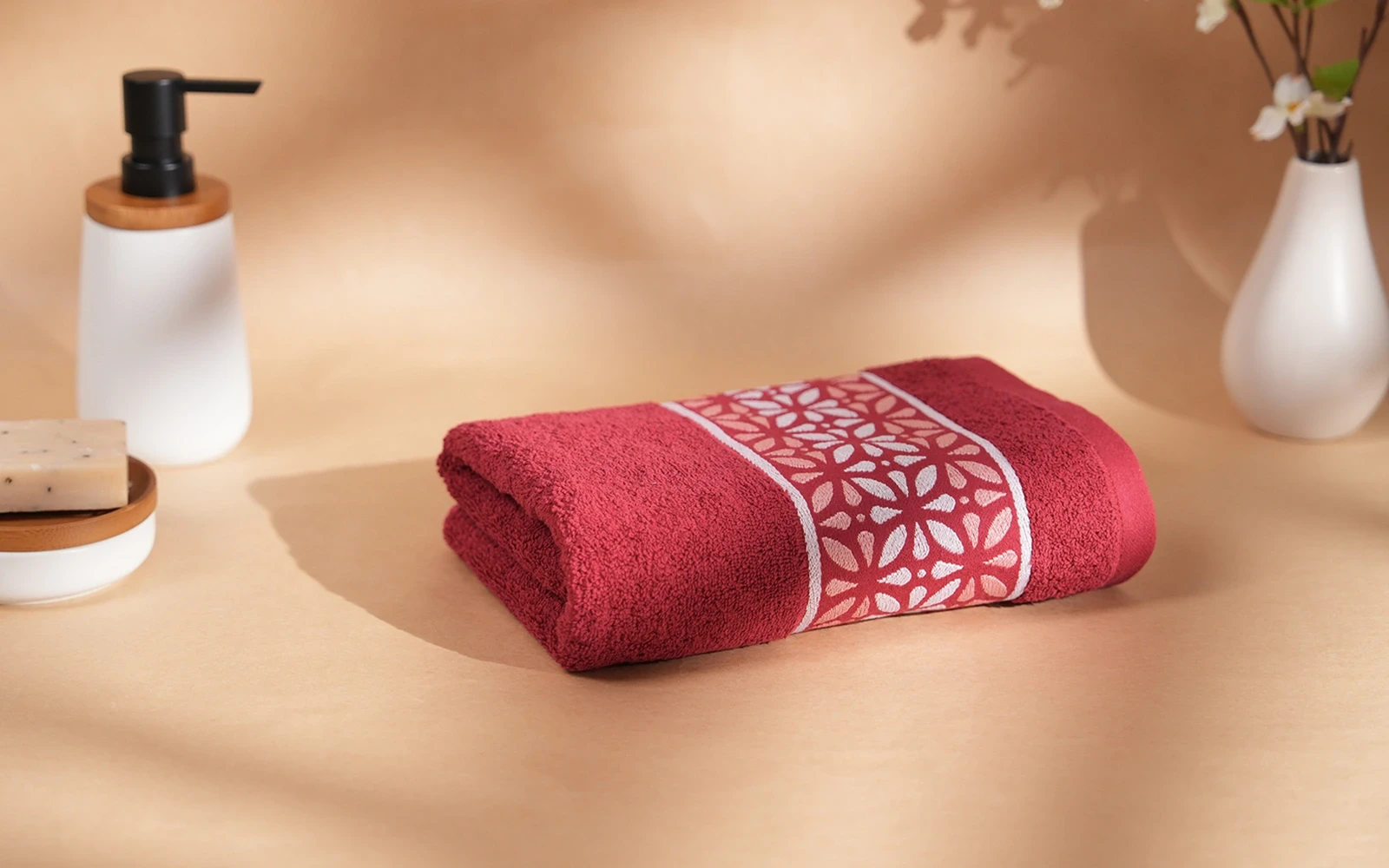 Cannon Wings Towel - Burgundy ( 50 X 100 )