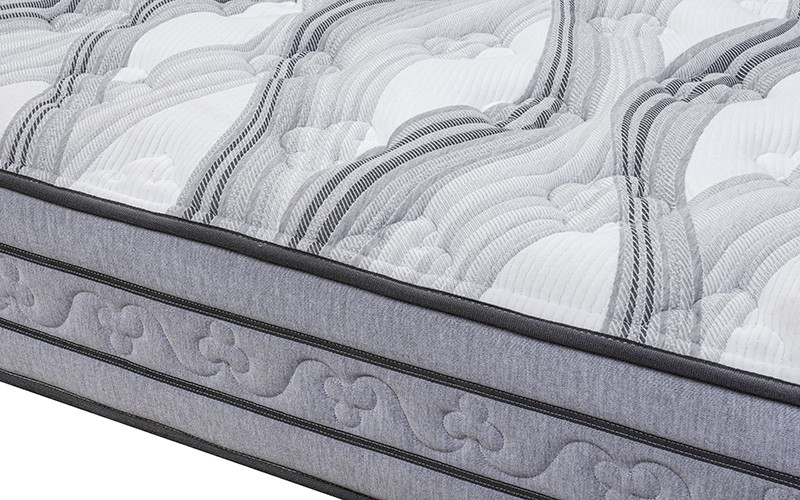 Crystal Pocket Spring Mattress ( 200 x 180 ) + 29 cm White & Grey