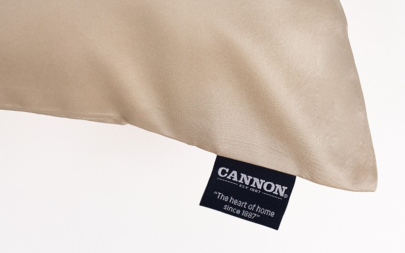 Cannon Silk Pillow Case 1 PC - L.Beige