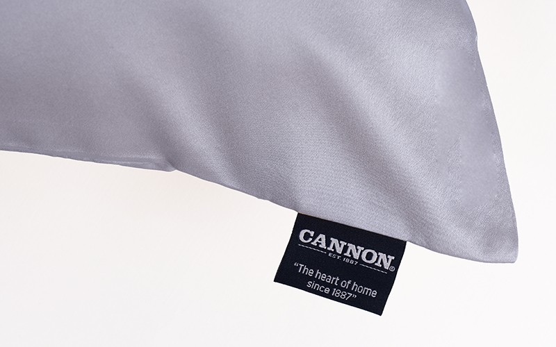 Cannon Silk Pillow Case 1 PC - L.Grey