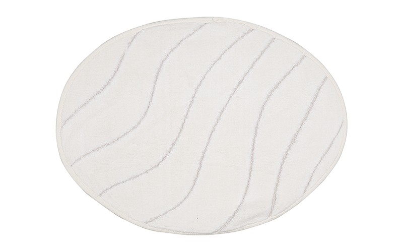 Armada Cotton Oval Bath mat 2 PCS - Off White