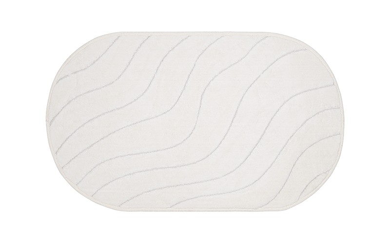 Armada Cotton Oval Bath mat 2 PCS - Off White