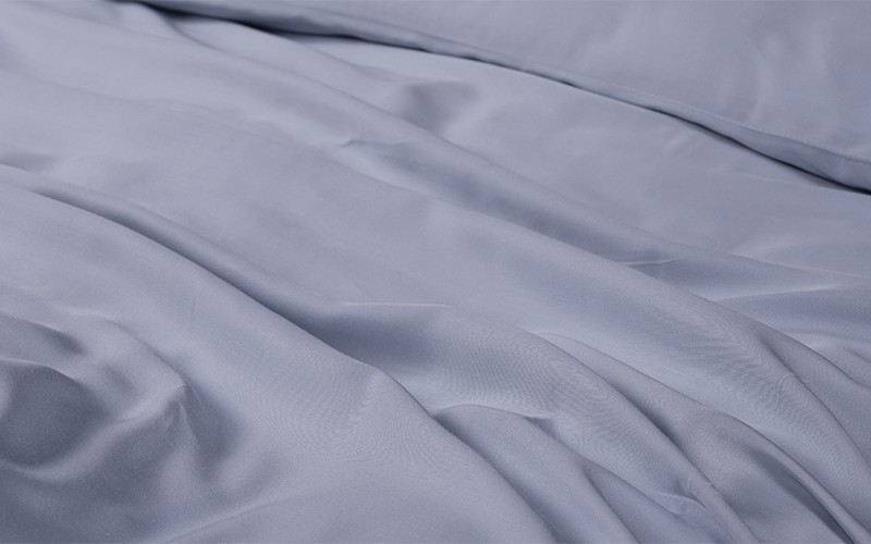 Al Saad Home Bamboo 300 T Duvet Cover Set Without Filling 6 PCS - King Blue Grey