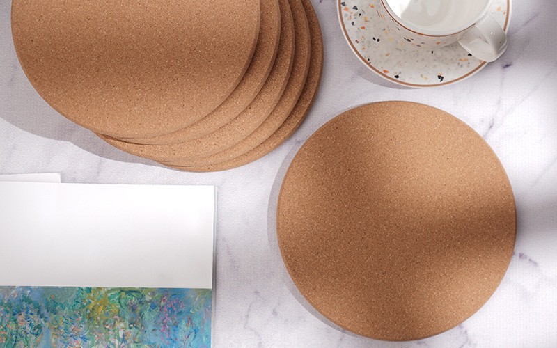 Canon Round Cork Coaster 6 Pcs
