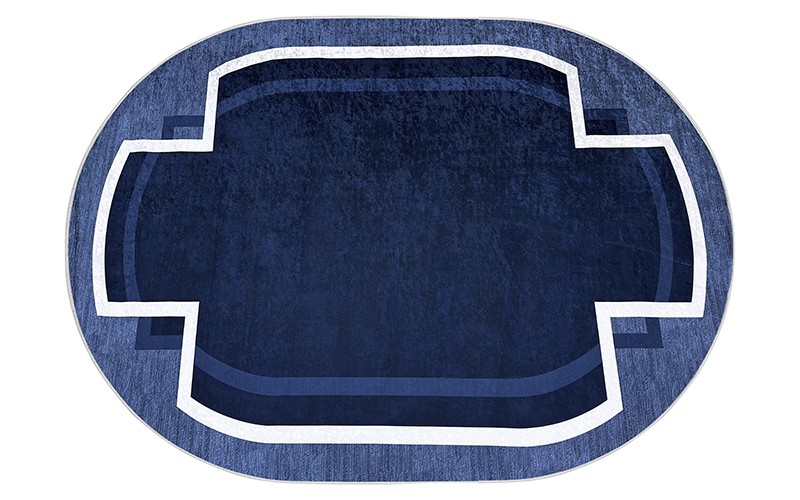 Armada Waterproof Carpet - Oval ( 160 X 230 ) cm Navy