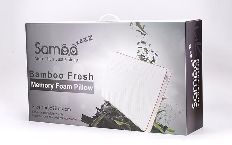 Samaa Memory Foam Bamboo Pillow - Soft to Medium Firm
