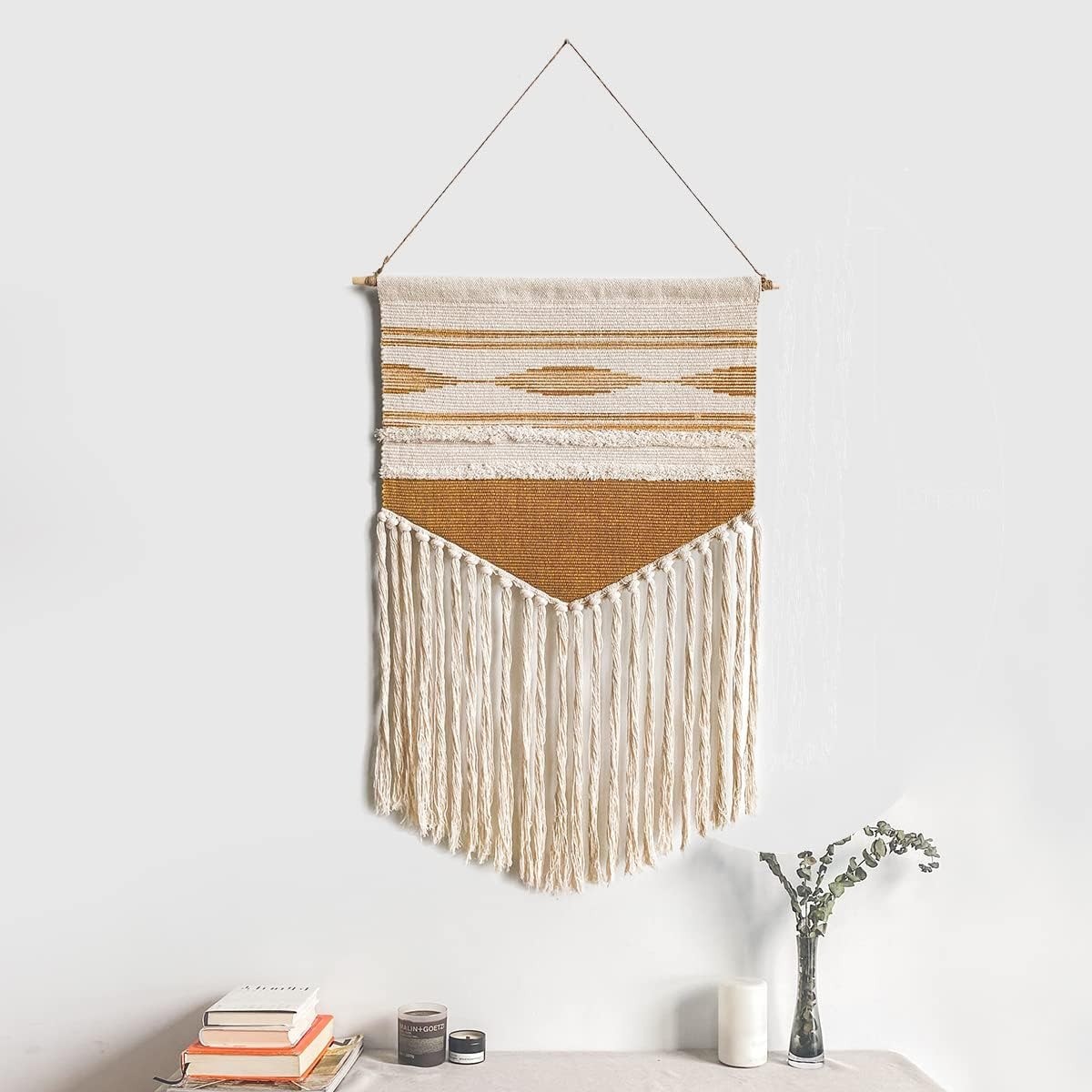 Macrame HandWoven Wall Hanging 1 PC - Beige & Brown