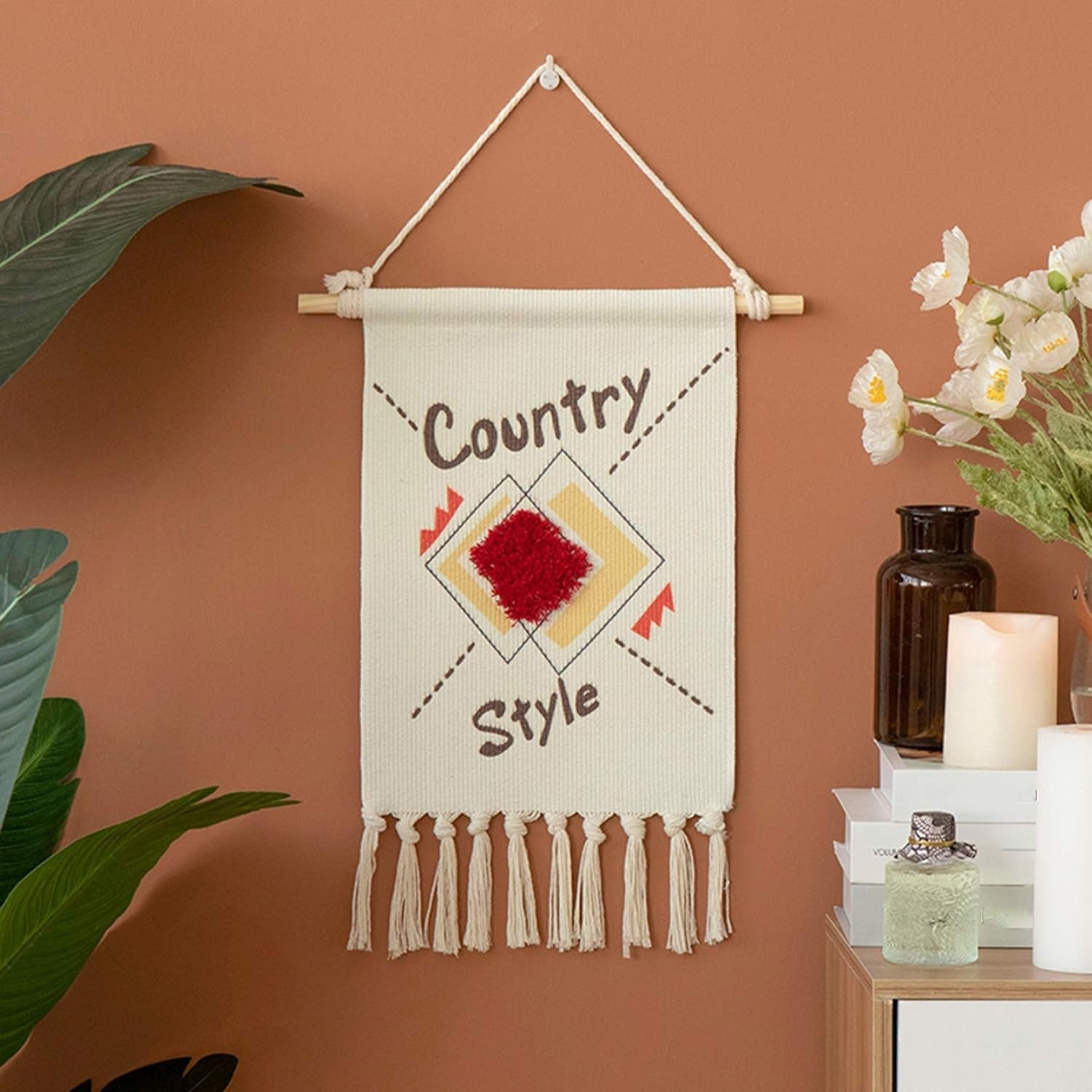 Macrame HandWoven Wall Hanging 1 PC - Cream