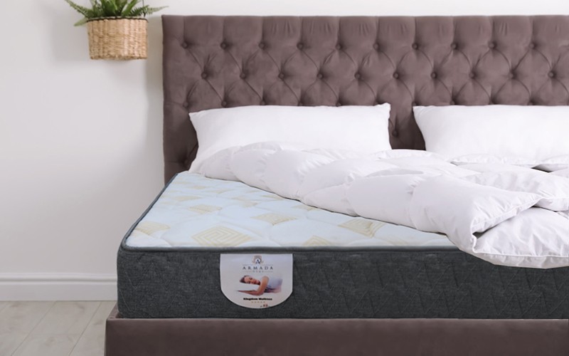Kingdom Hotel Mattress ( 150 x 200 ) + 25 cm White & Gold