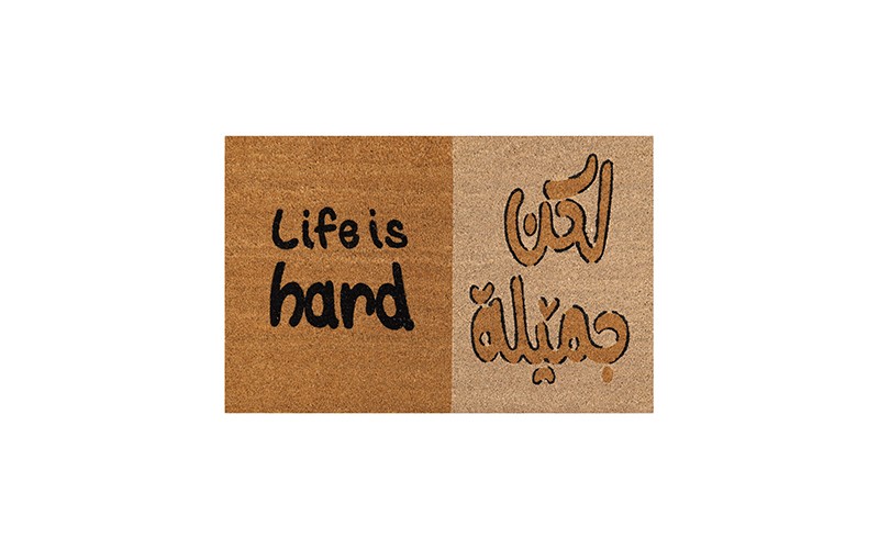 AlSaad Home Door Mat 1PC ( 45 × 75 ) cm - Brown