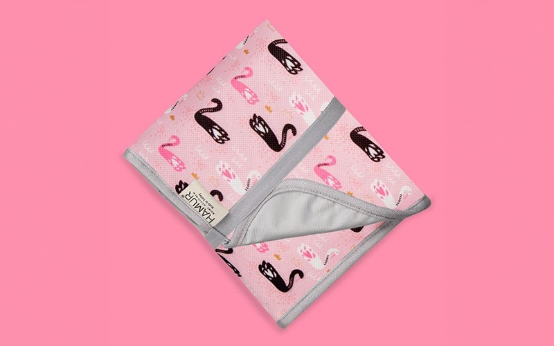 Hamur Baby Changing mat 1 PC - Pink