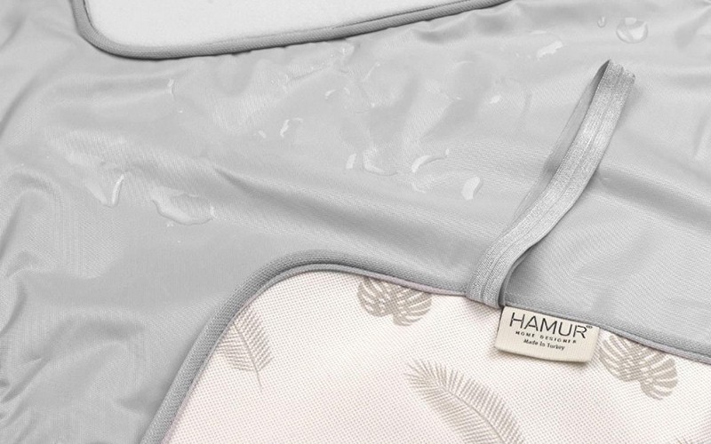 Hamur Baby Changing mat 1 PC - Beige & L.Grey