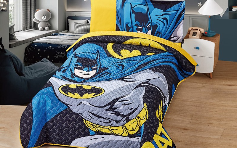 Disney Printed Kids Bed Spread 4 PCS - Multi Color