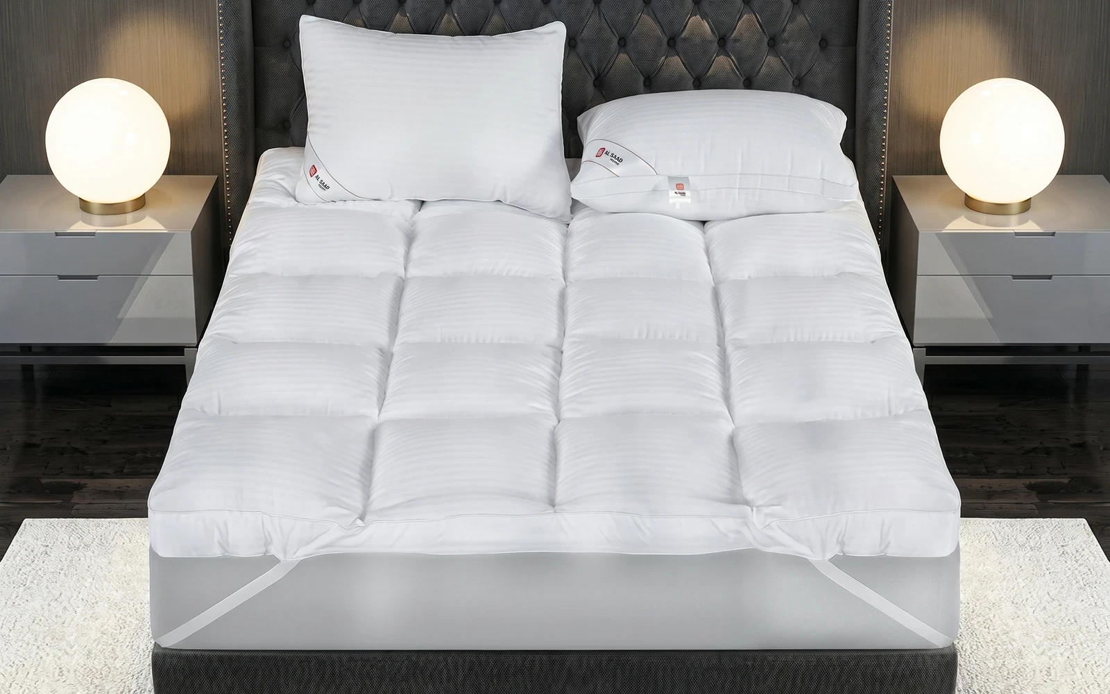 Al Saad Home Armada Stripe Mattress Topper