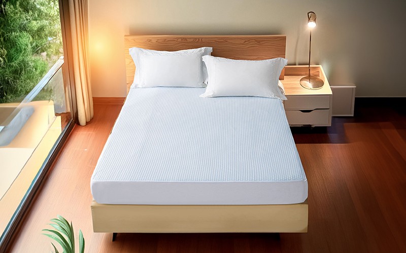 AL Saad Home Waterproof Cooling Mattress Protector ( 200 X 200 ) cm - White