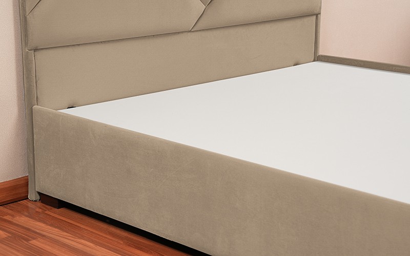 Al Saad Home Diamond Bed ( 140 x 200 ) - Queen Brown