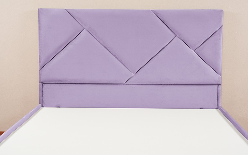 Al Saad Home Diamond Bed ( 90 x 190 ) - Single Purple