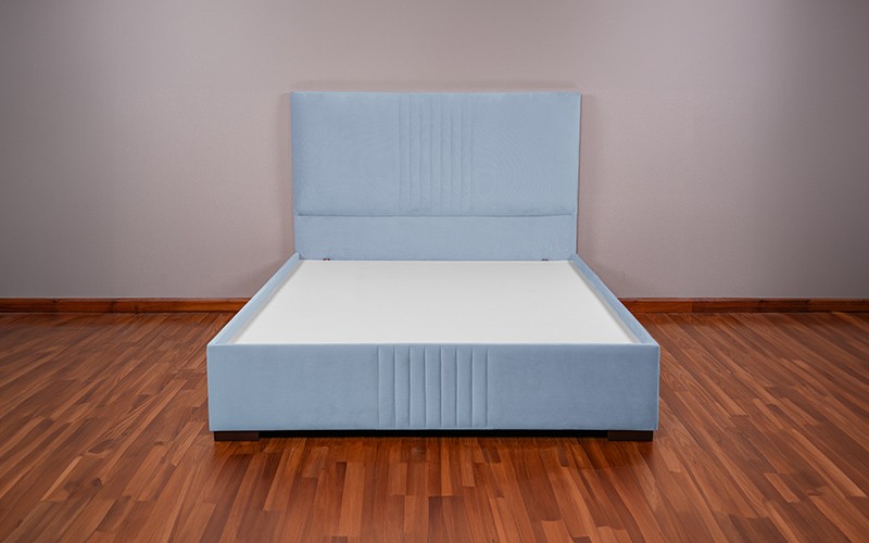 Al Saad Home Stripe Bed ( 200 x 200 ) - Super King Blue