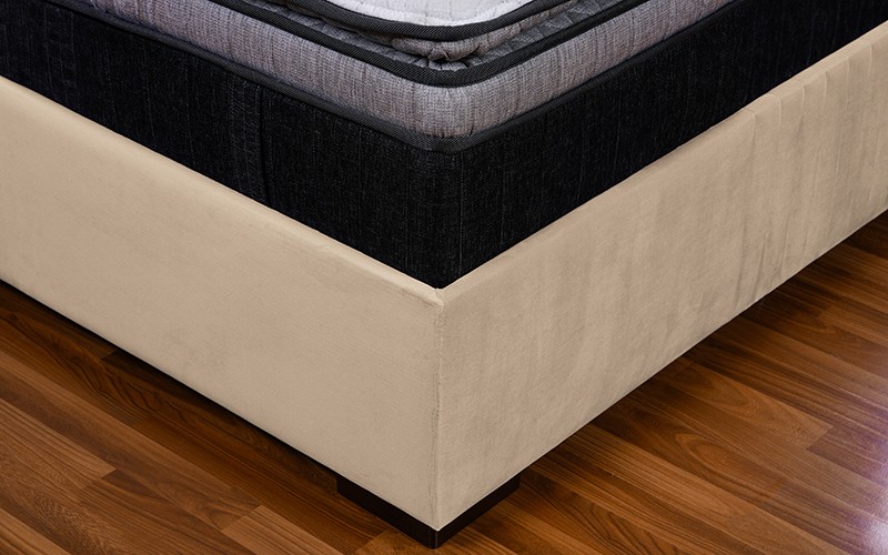 Al Saad Home Stripe Bed ( 160 x 200 ) - Queen Brown