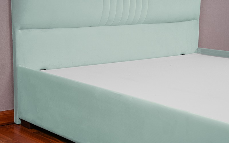 Al Saad Home Stripe Bed ( 120 x 200 ) - Single Mint