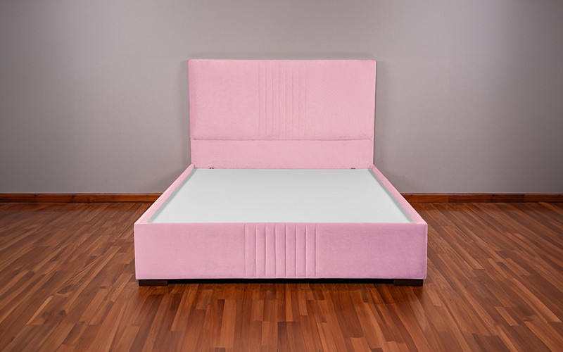 Al Saad Home Stripe Bed ( 200 x 200 ) - Super King Pink