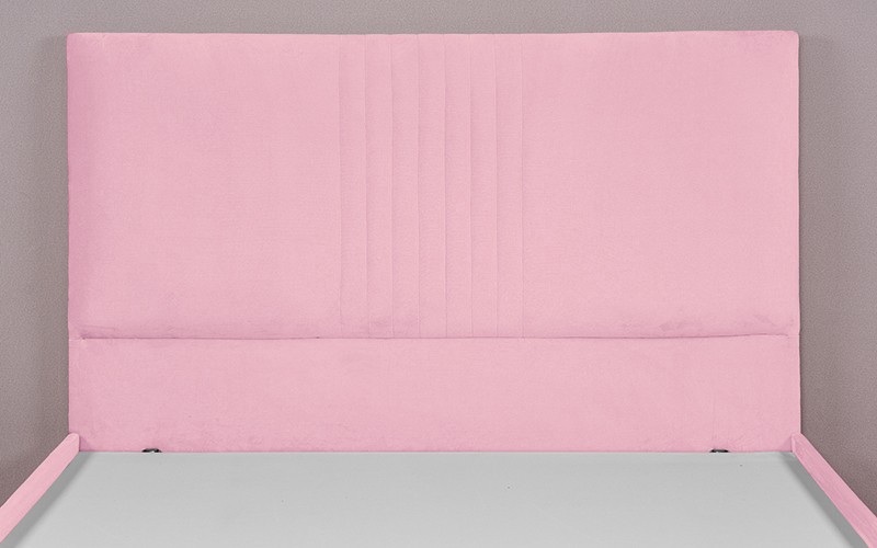 Al Saad Home Stripe Bed ( 120 x 200 ) - Single Pink