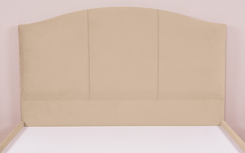 Al Saad Home Curvy Bed ( 160 x 200 ) - Queen Beige
