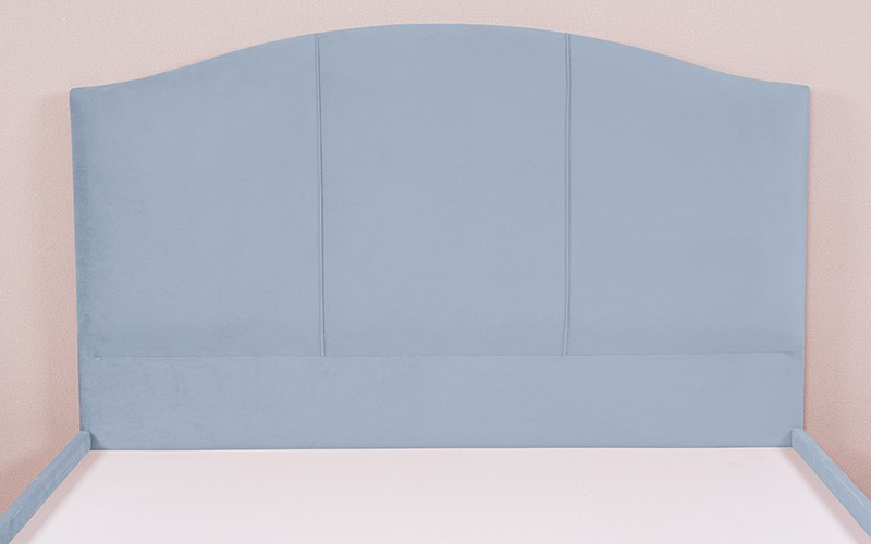 Al Saad Home Curvy Bed ( 140 x 200 ) - Queen Blue