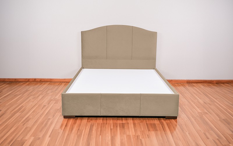 Al Saad Home Curvy Bed ( 160 x 200 ) - Queen Brown