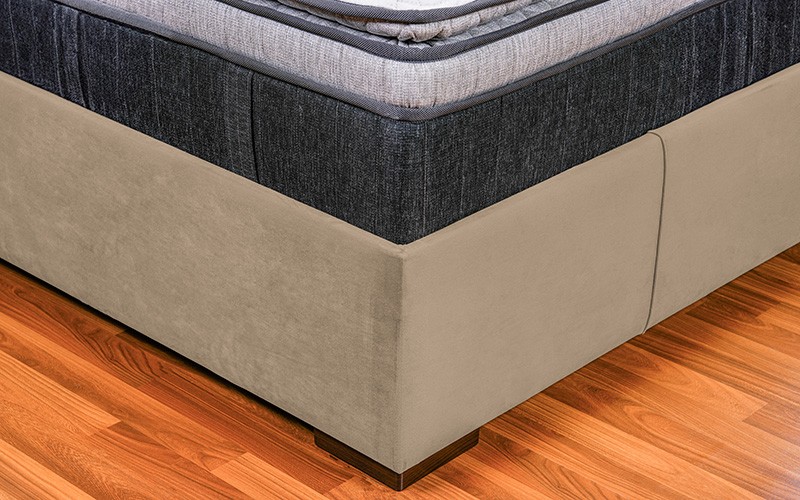 Al Saad Home Curvy Bed ( 150 x 200 ) - Queen Brown