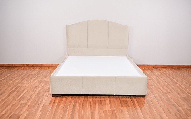 Al Saad Home Curvy Bed ( 140 x 200 ) - Queen Cream