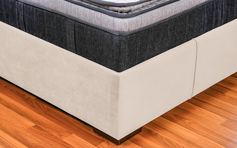 Al Saad Home Curvy Bed ( 150 x 200 ) - Queen Cream