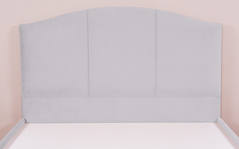Al Saad Home Curvy Bed ( 140 x 200 ) - Queen L.Grey