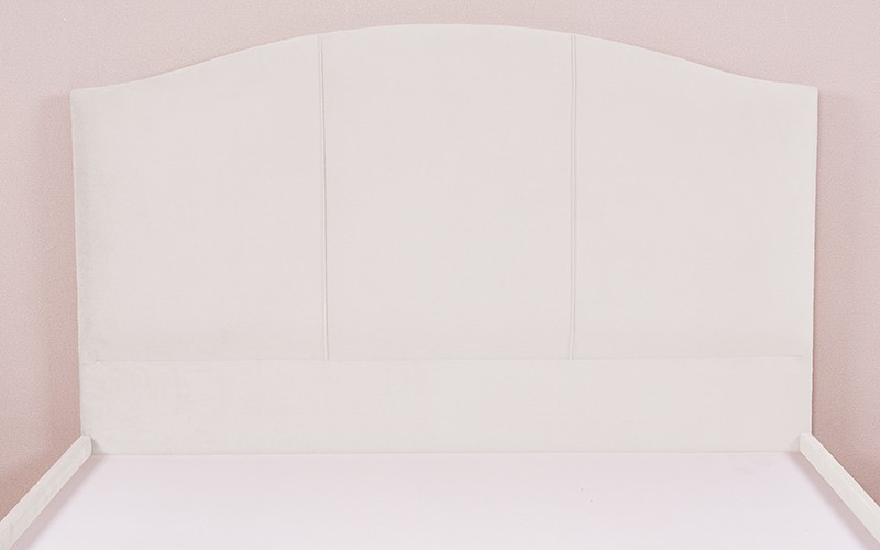 Al Saad Home Curvy Bed ( 180 x 200 ) - King Off White