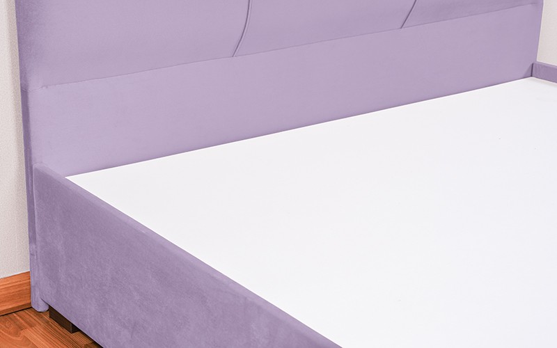 Al Saad Home Curvy Bed ( 140 x 200 ) - Queen Purple