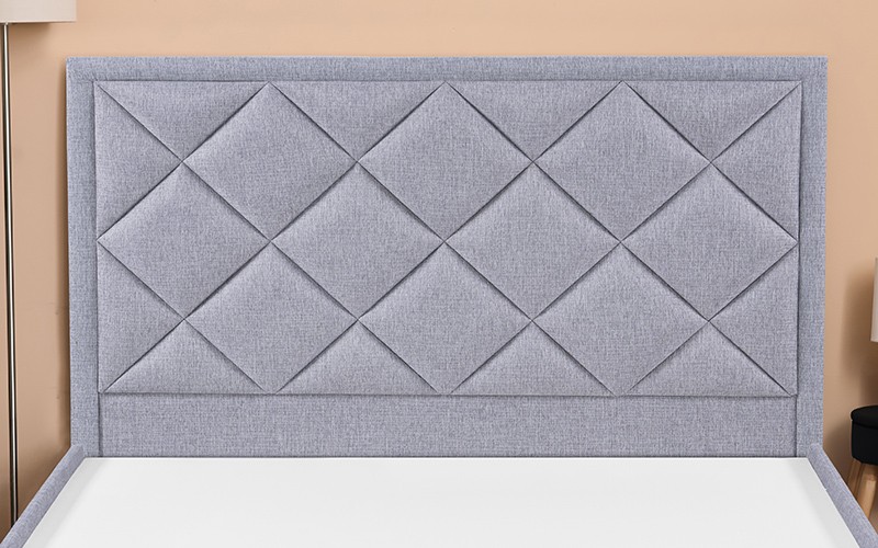 Al Saad Home Crystal Jacquard Bed ( 180 x 200 ) - King Grey
