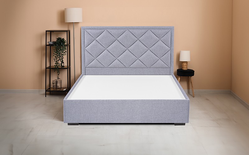 Al Saad Home Crystal Jacquard Bed ( 120 x 200 ) - Single Grey