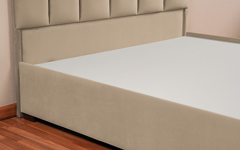 Al Saad Home Panel Bed ( 200 x 200 ) - Super King Brown