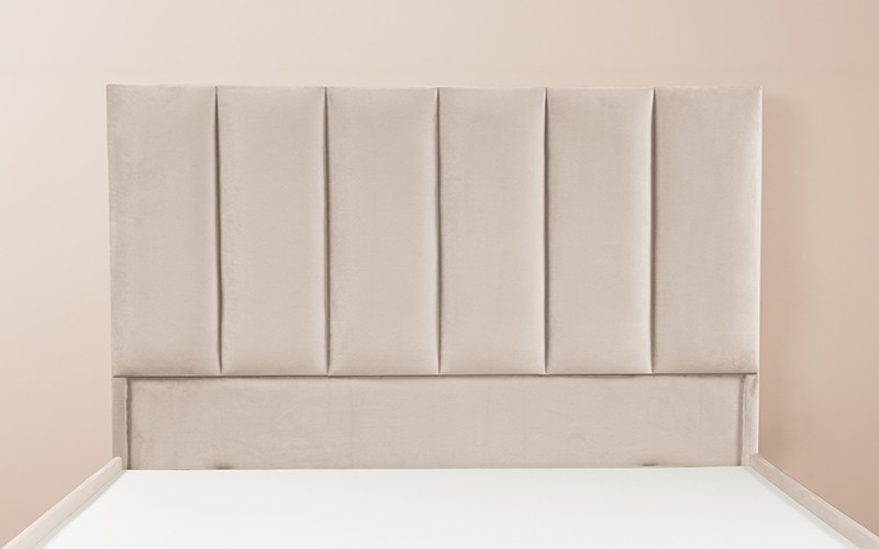 Al Saad Home Panel Bed ( 90 x 190 ) - Single Cream