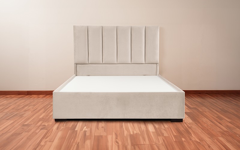 Al Saad Home Panel Bed ( 180 x 200 ) - King Cream