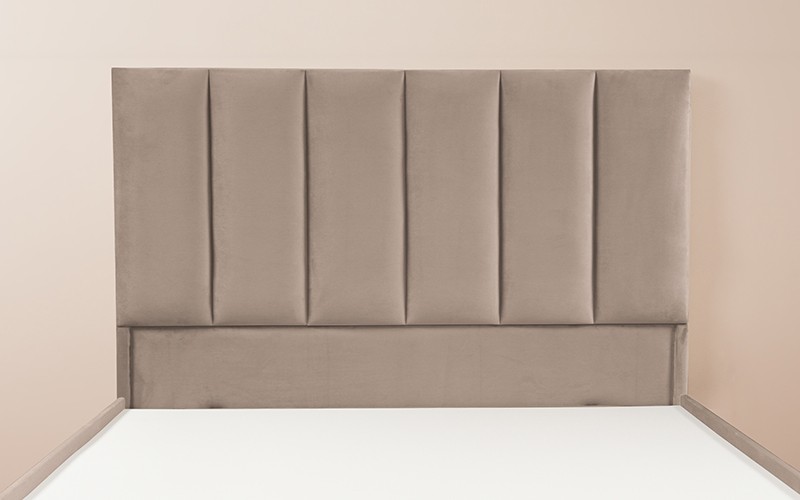 Al Saad Home Panel Bed ( 90 x 190 ) - Single D.Beige