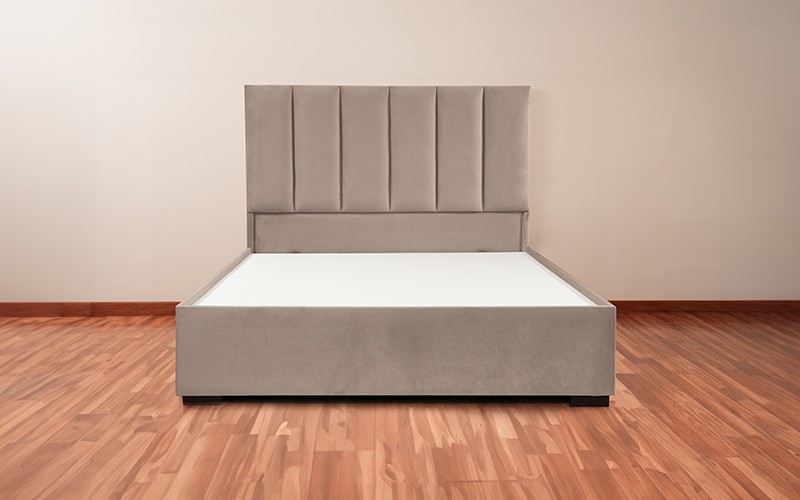 Al Saad Home Panel Bed ( 180 x 200 ) - King D.Beige