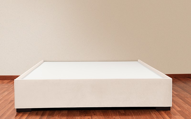 Al Saad Home Bed Base ( 90 x 190 ) - Single Cream