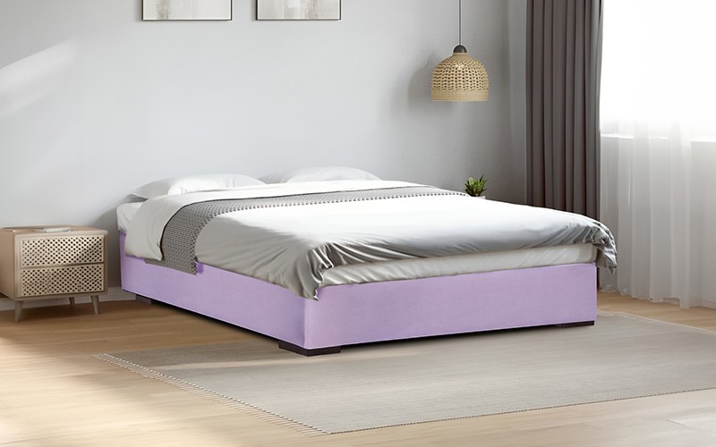 Al Saad Home Bed Base ( 90 x 190 ) - Single Purple