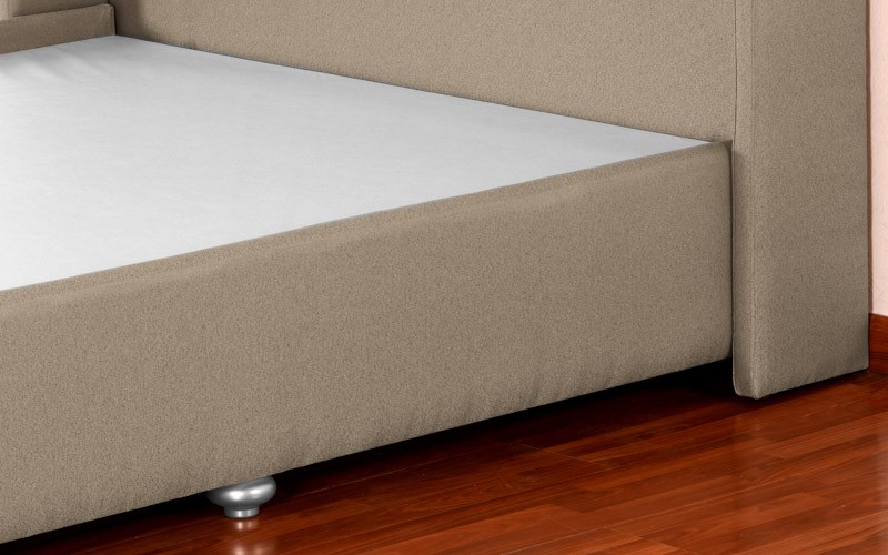 Al Saad Home Miami Stripe Bed ( 90 x 190 ) - Single D.Beige
