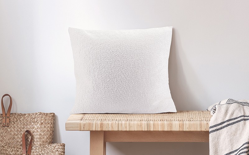 AL Saad Home Cozy Cushion ( With Filling ) - ( 60 x 60 ) - White