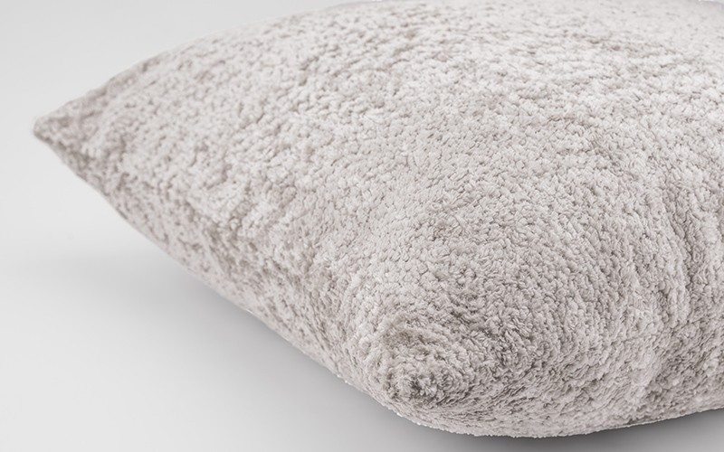AL Saad Home Cozy Cushion ( With Filling ) - ( 35 x 55 ) - Grey Beige