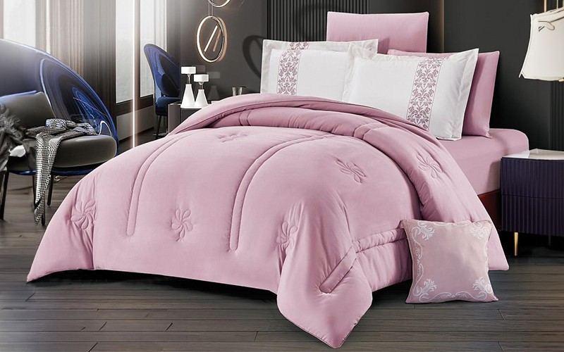 Belmond Comforter Bedding Set 4 PCS - Single Pink